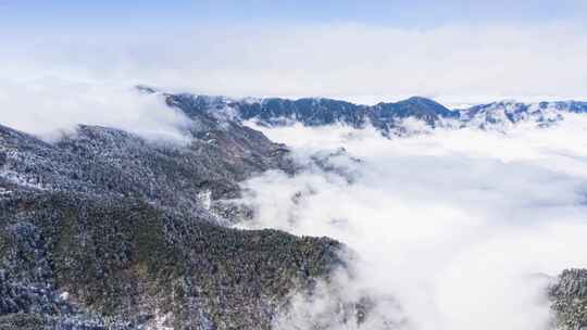 8K华中第一峰雪景山河云海延时