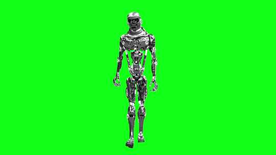 绿幕素材机器人