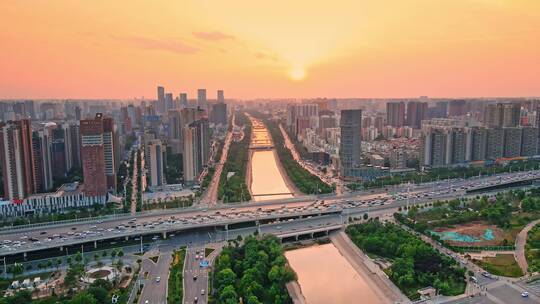 城市车流 忙碌打拼 晚高峰