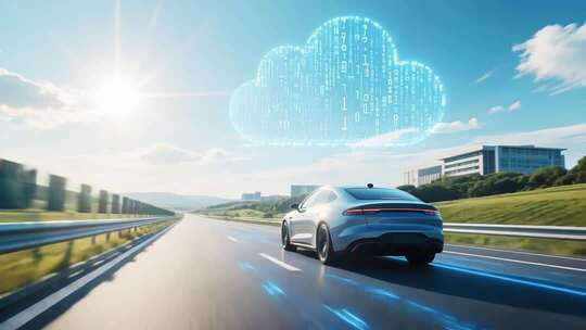公路上行驶的智能汽车