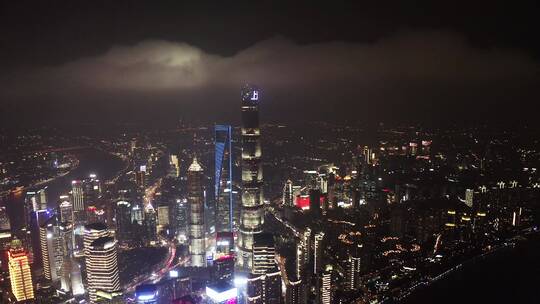 上海外滩陆家嘴夜景