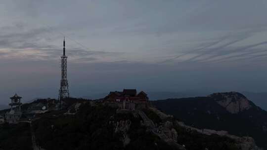 初秋的泰山，云海日出，晚霞夕照