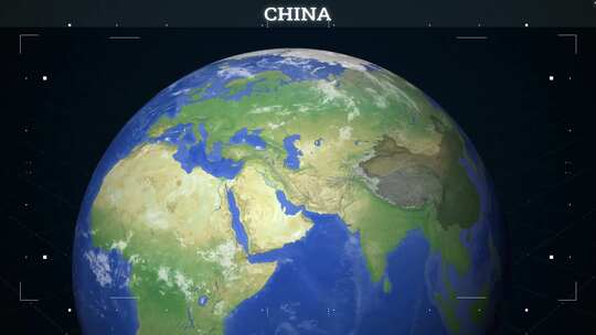 来自地球的中国地图