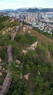 青岛浮山航拍风光