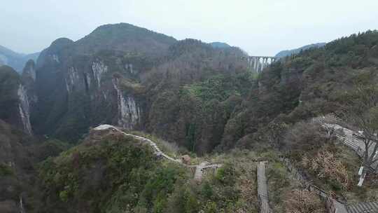 德夯大峡谷fpv穿越机航拍矮寨奇观5A景区4K