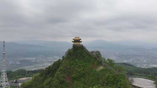 湖南怀化飞山景区航拍