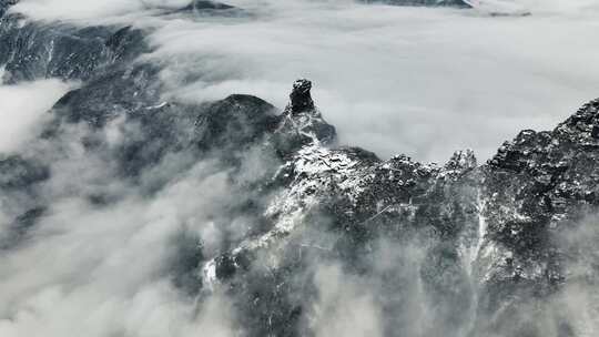 梵净山雪景