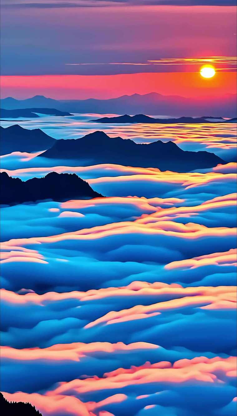 云海日出壮丽山河