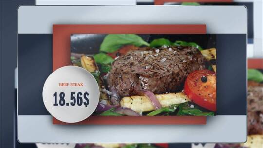 商业餐厅菜单宣传推广介绍AE模板AE视频素材教程下载