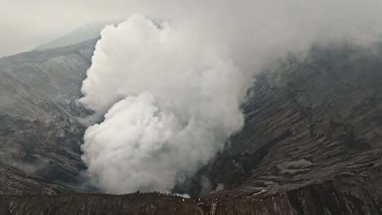 航拍Bromo火山