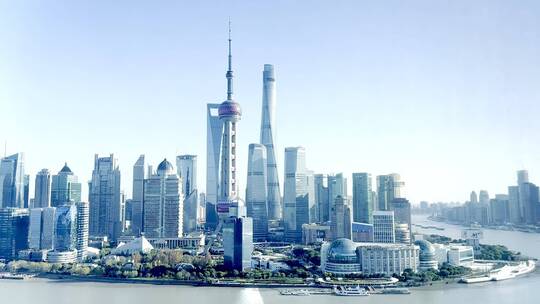 上海外滩陆家嘴金融中心视频素材模板下载
