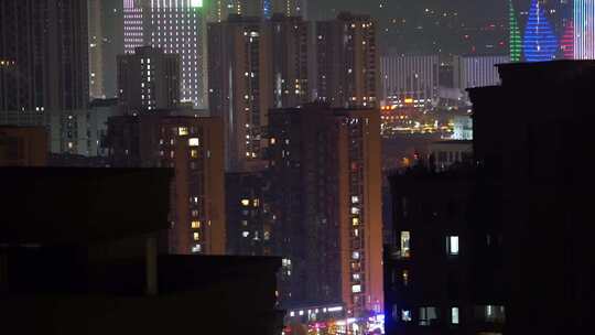 城市夜景视频素材模板下载