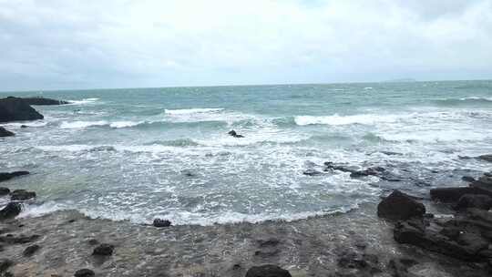 广西北海涠洲岛大海南岸鳄鱼山旅游旅行