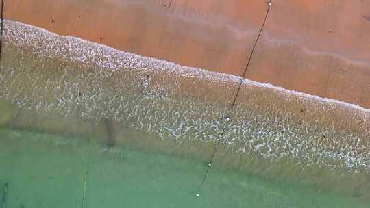 福建省漳州市东山岛沙滩海滩海岸线航拍视频素材模板下载