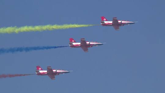 4K稳定：航展空军红鹰飞行表演队教练8飞机