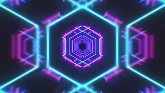 科幻通道数字背景穿梭