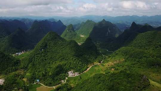 航拍大山群山山峦山脉