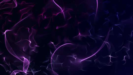 紫色分形波设计：带有发光颗粒和动态线条的视频素材模板下载