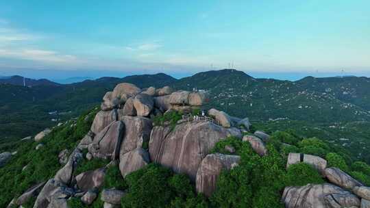 广东江门上川岛棋盘山航拍