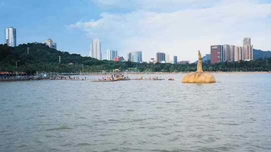 广东珠海城市风光航拍