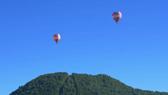 腾冲火山公园热气球