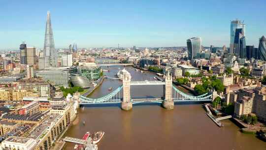 英国伦敦塔桥视频素材模板下载