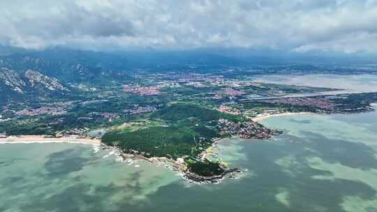 青岛崂山区崂山航拍