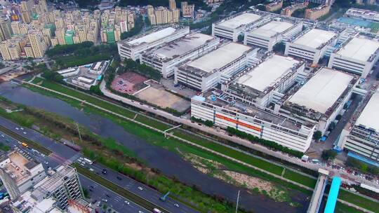 深圳龙华城市地标航拍视频