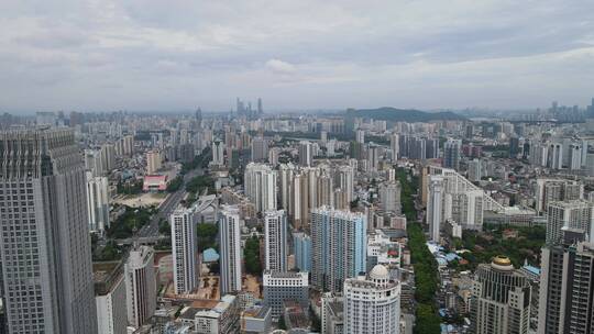 航拍广西南宁城市宣传片地标建筑