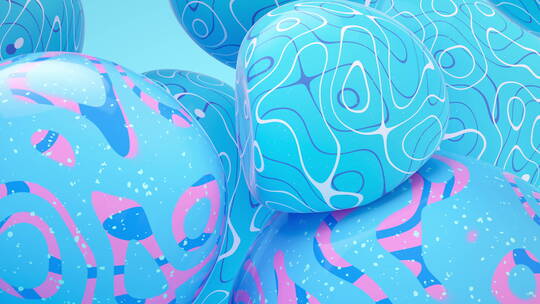 柔软弹性球体3D渲染