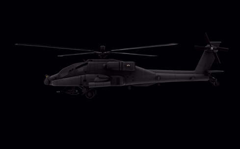 军事战争直升机阿尔法环路4K