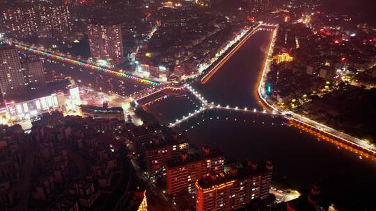 梅州和顺桥城市夜景