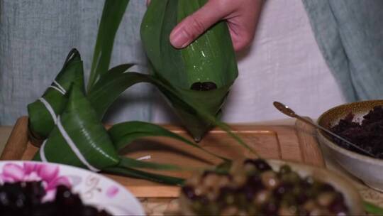 端午节做中国传统粽子视频素材模板下载
