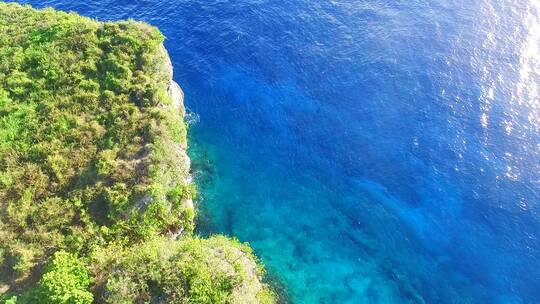 4K美国塞班海岛悬崖大海风光航拍