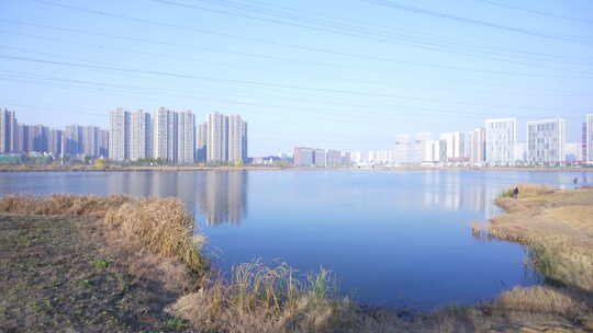 武汉东西湖黄塘湖公园风景