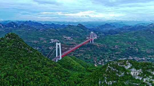 贵州坝陵河大桥航拍