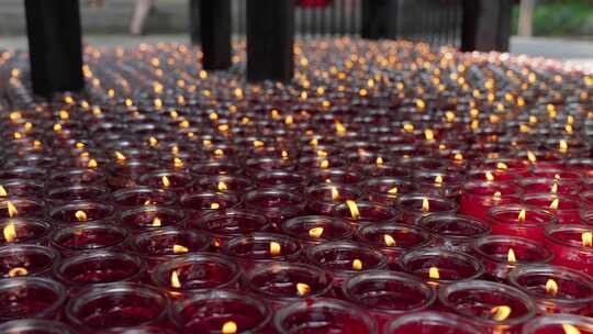 成都文殊院寺庙供灯点灯祈福祝福许愿