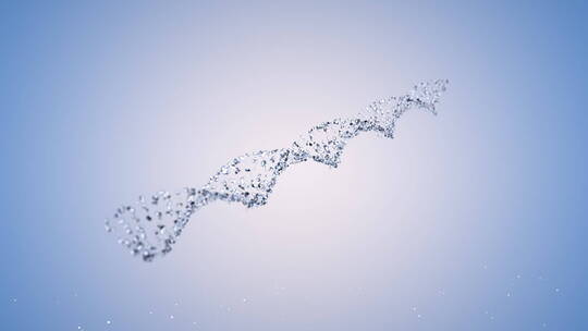 3D渲染抽象双螺旋遗传物质DNA动态素材