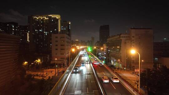 内环高架夜景航拍