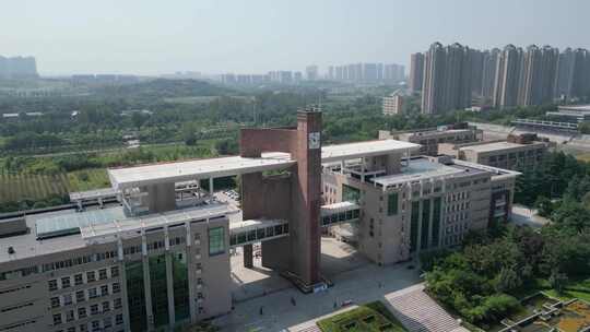 西北政法大学长安校区校园环境4K航拍合集2