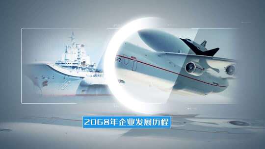 对比图文照片展示片头包装白色