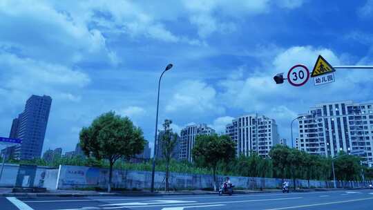 上海外滩天空视频素材模板下载