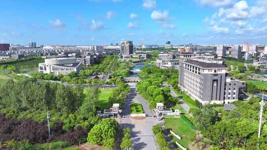 航拍临港大学城 临港新片区 上海海洋大学