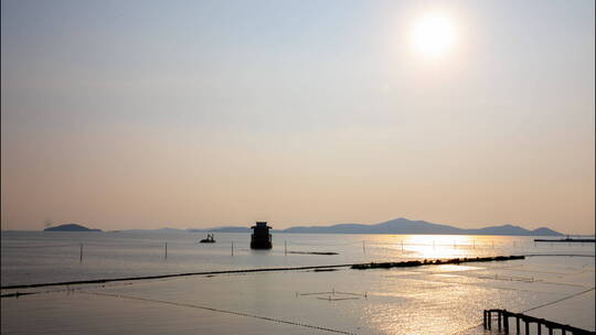 无锡太湖苏州太湖海岸线4K延时