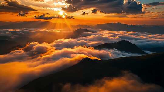 风景风光自然快切意境情绪转场空镜头快节奏