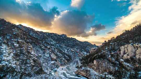 崂山雪景