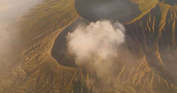 航拍印尼Bromo火山