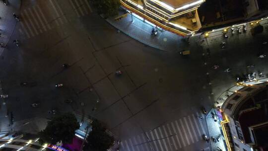大气 航拍 福建 泉州 夜景 西街视频素材模板下载