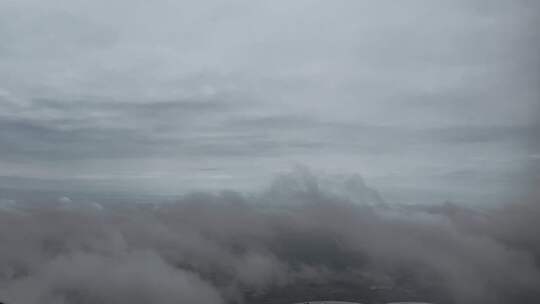 上面，云，天空，窗景