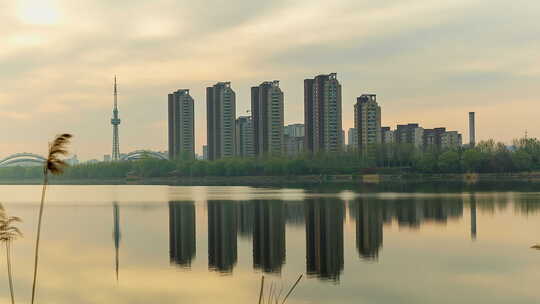 城市空镜头 三四线城市 文明城市 卫生城市